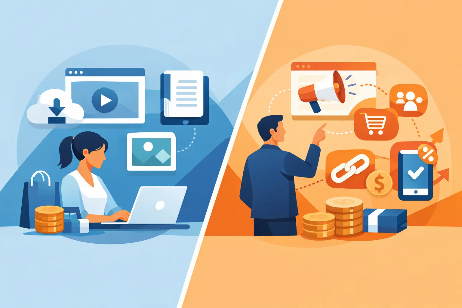 Digital Products vs Affiliate Marketing